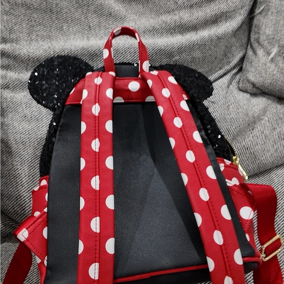 Disney Red and Black Minnie Mouse Loungefly. Authentic from Disneyland. . main image 7